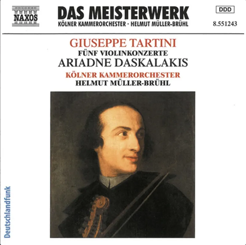 Tartini: 5 Violin Concertos with the Kölner Kammerorchester
